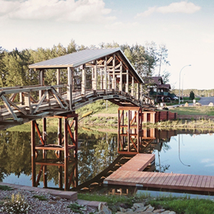 Timberframe Pedestrian Bridge